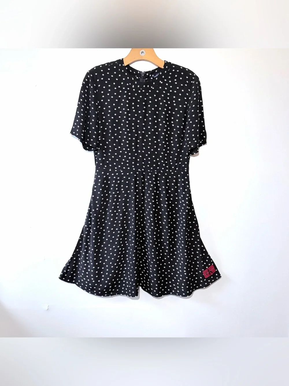 Calvin Klein Black Star-Print Dress size XS